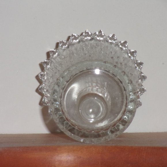 Vintage Clear Crystal Ribbed Glass Votive Tea Candle Holder Insert - Picture 7 of 8